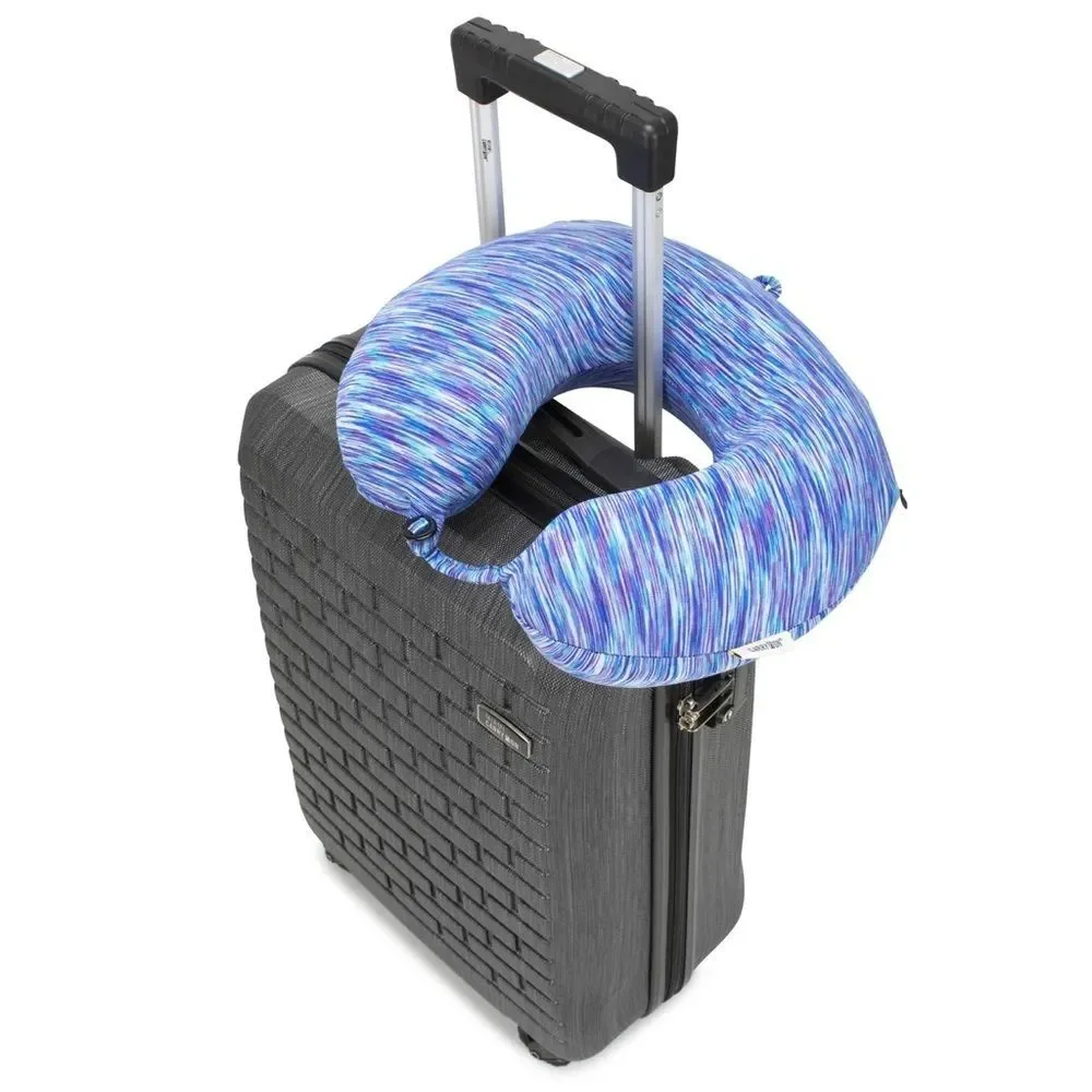 Miami CarryOn Space Dye Memory Foam Travel Pillow/Neck Pillow
